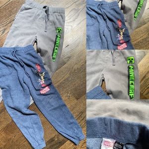Boys minecraft avengers character jogger bundle size M